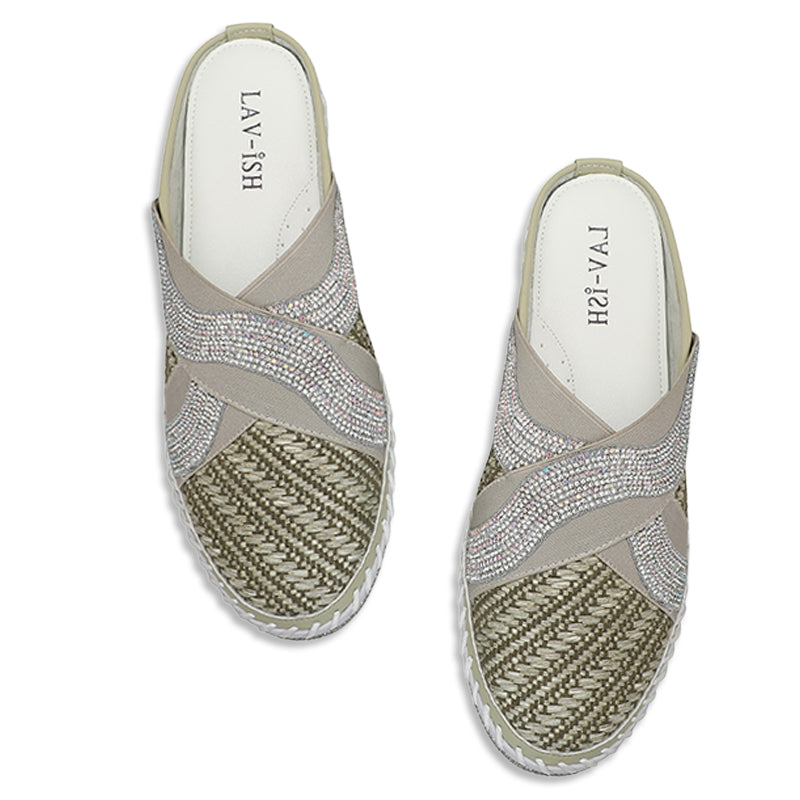 Lavish Lola Woven Slides LVSLDLOLA