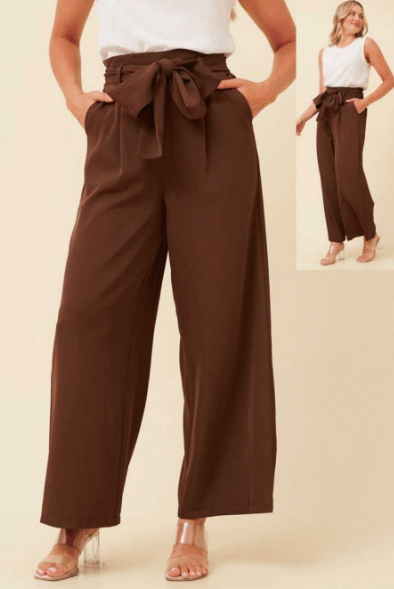 Caroline Morgan Waist Tie Pant P521998