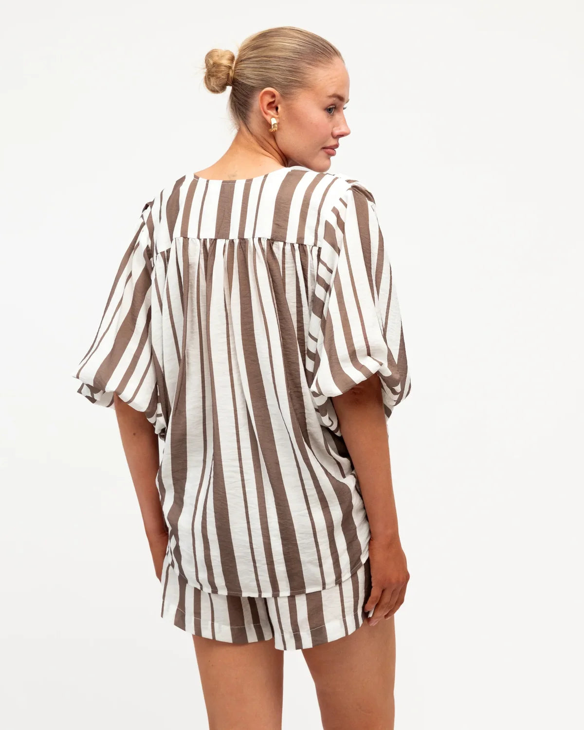 White Closet Eloise Stripe Top TF7205-107