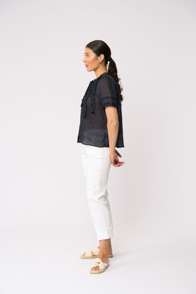 Foil Frill of It Blouse FO8654