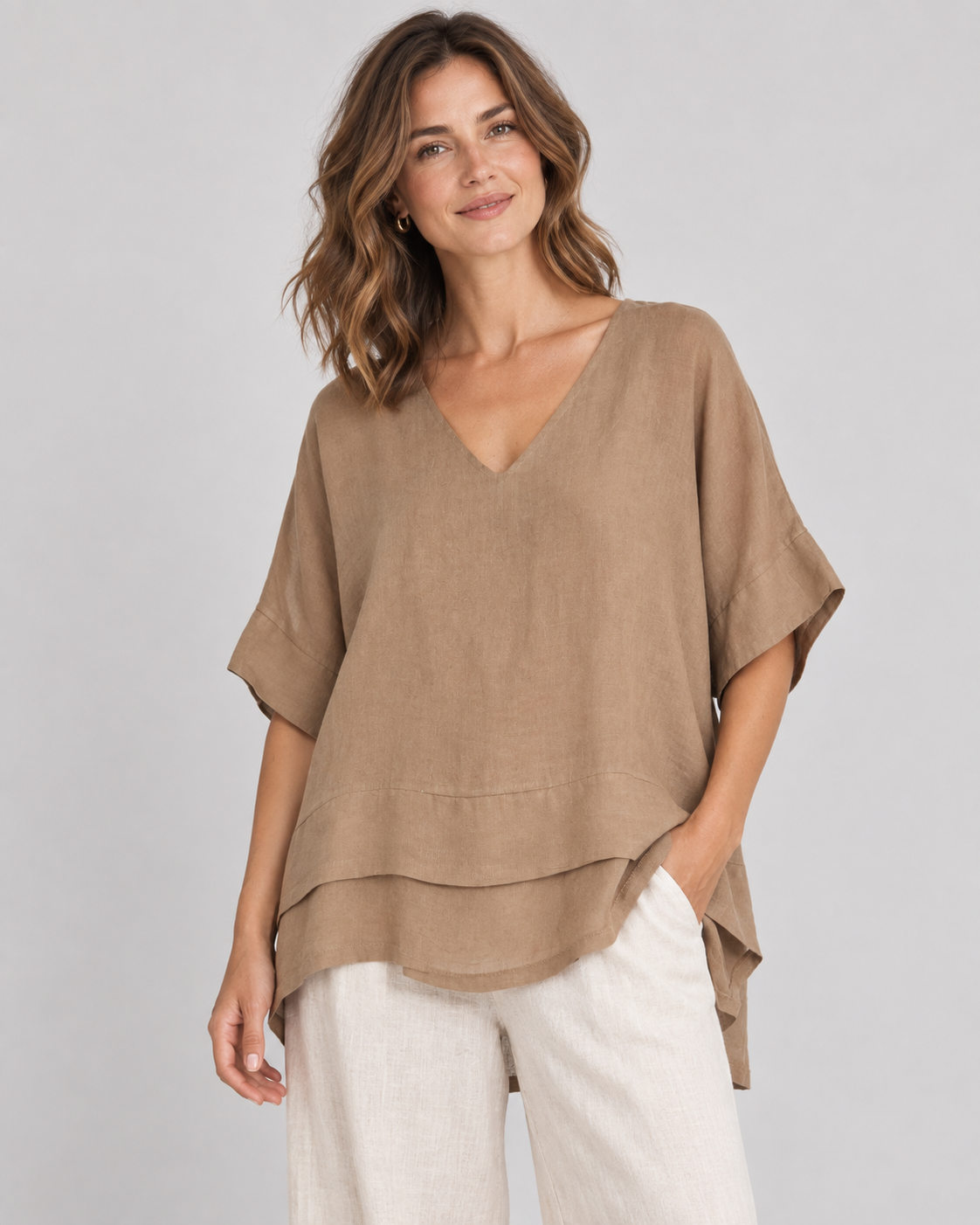 Wednesday Lulu Linen Top 26670