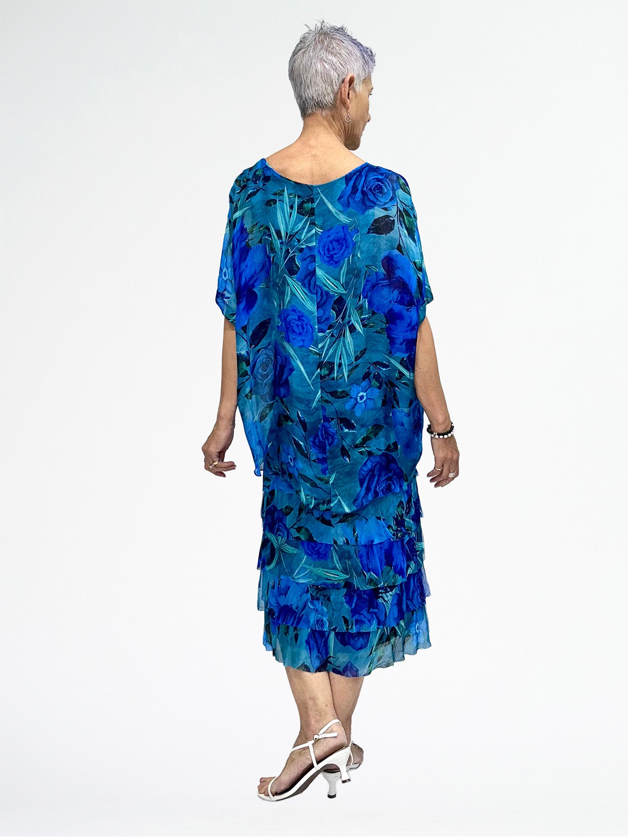 La Strada Frayed Edge Silk Dress LSD21-703
