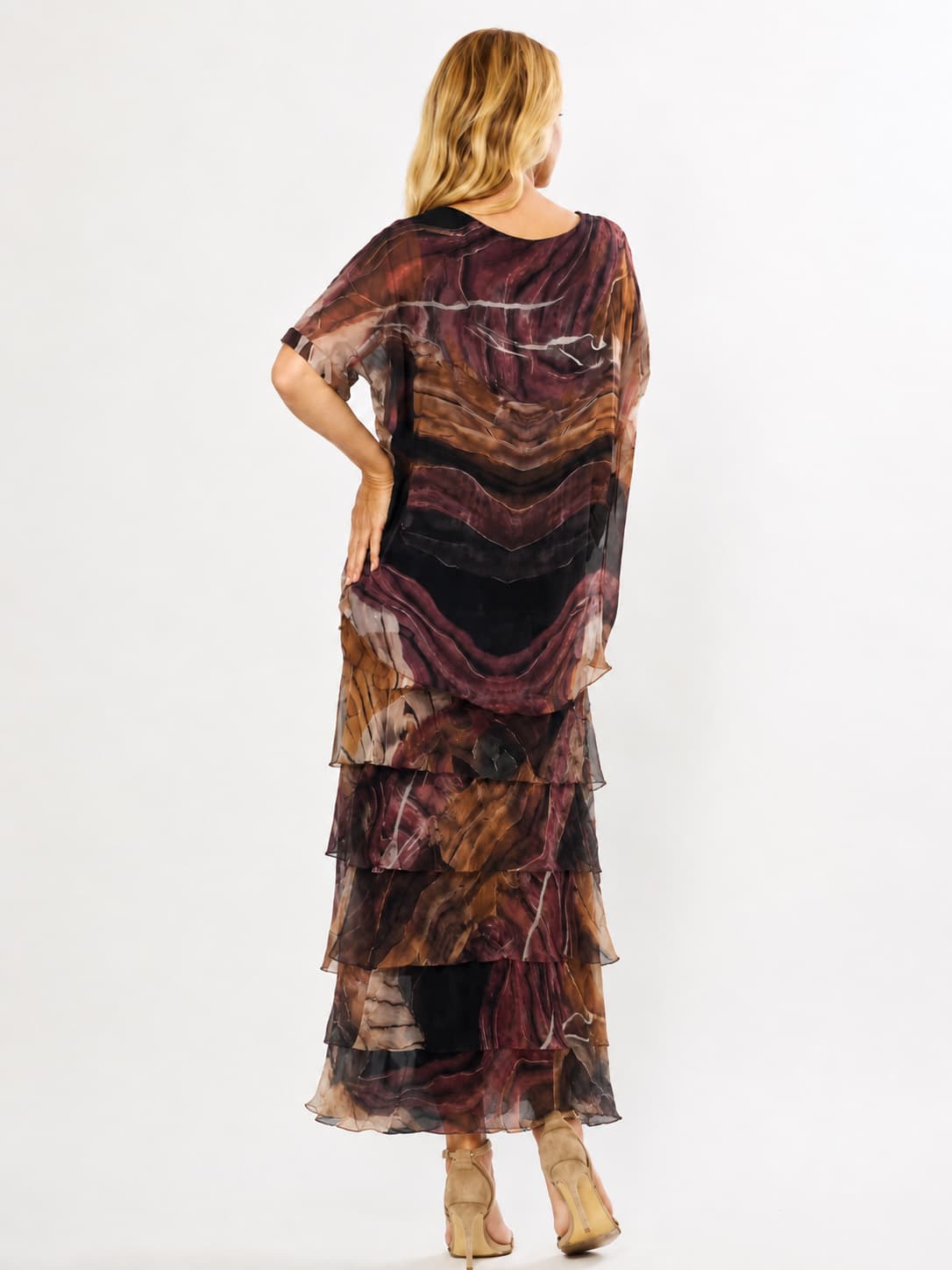 La Strada Frayed Edge Silk Dress LSD21-703