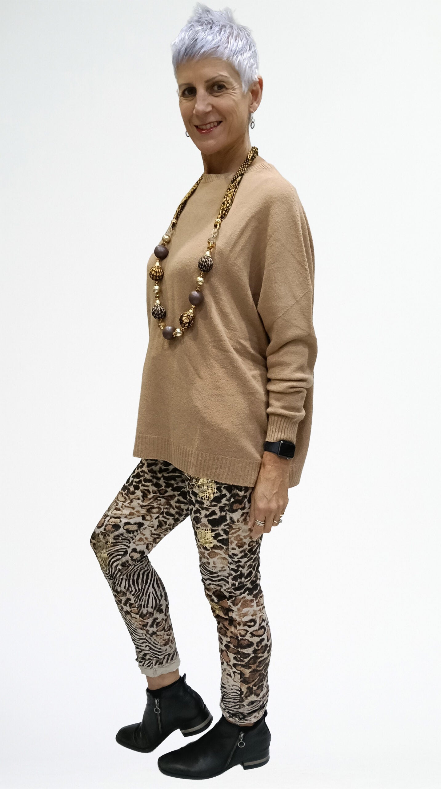 La Strada Animal Print Pant LSP25-460-11A