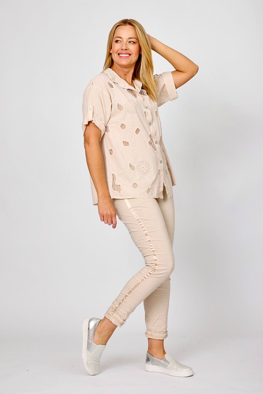 La Strada Embroider Shirt LSS25-509