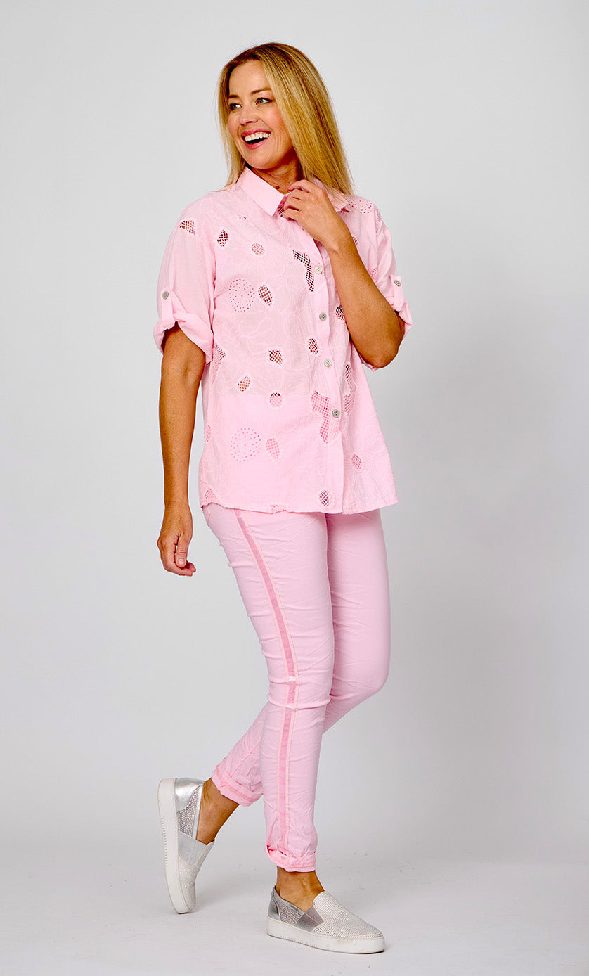 La Strada Embroider Shirt LSS25-509