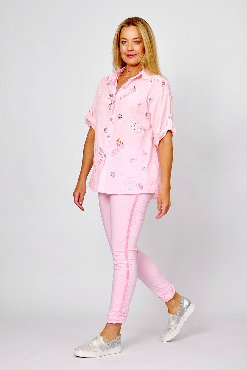 La Strada Embroider Shirt LSS25-509