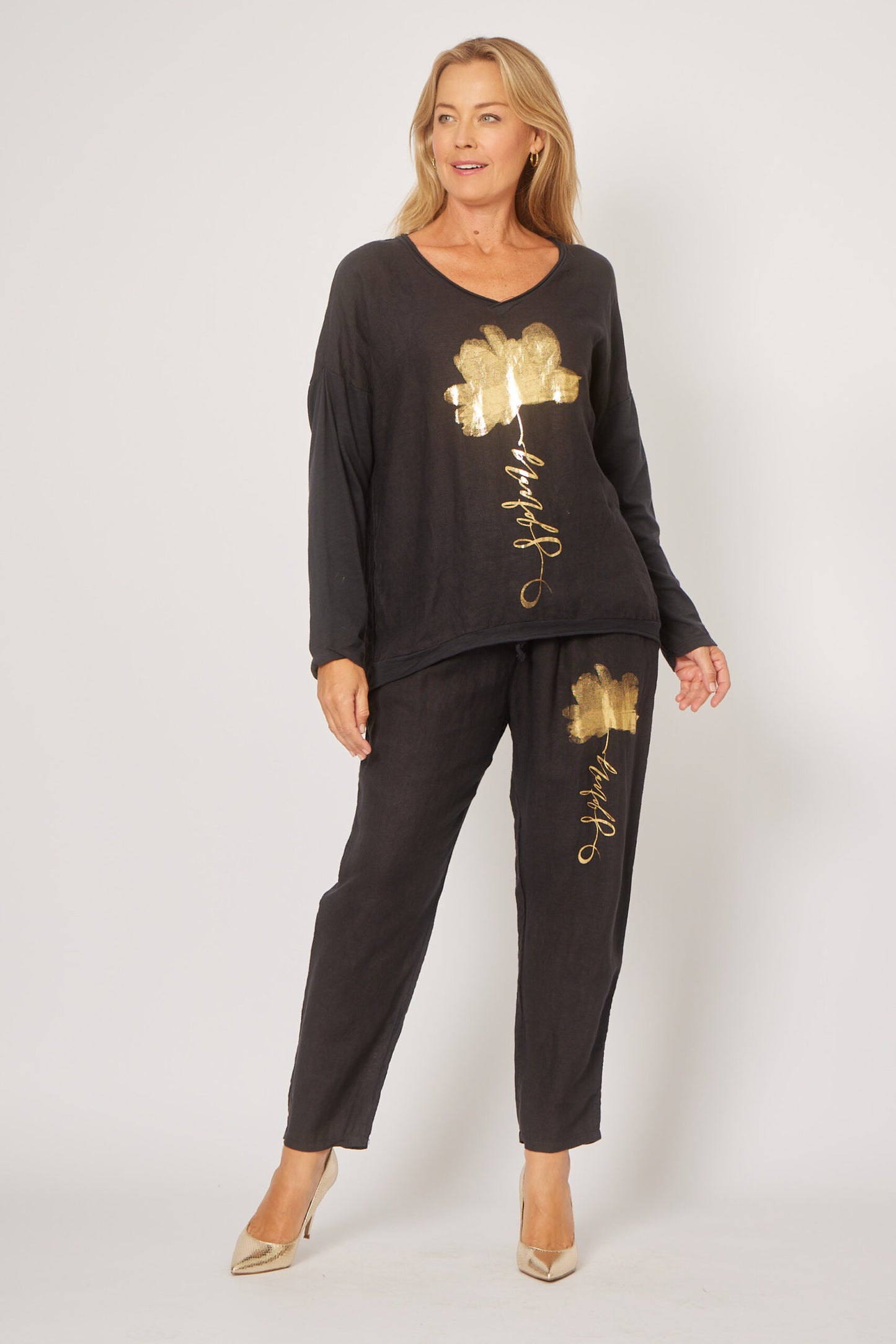 La Strada Foil Flower Top LST25-383