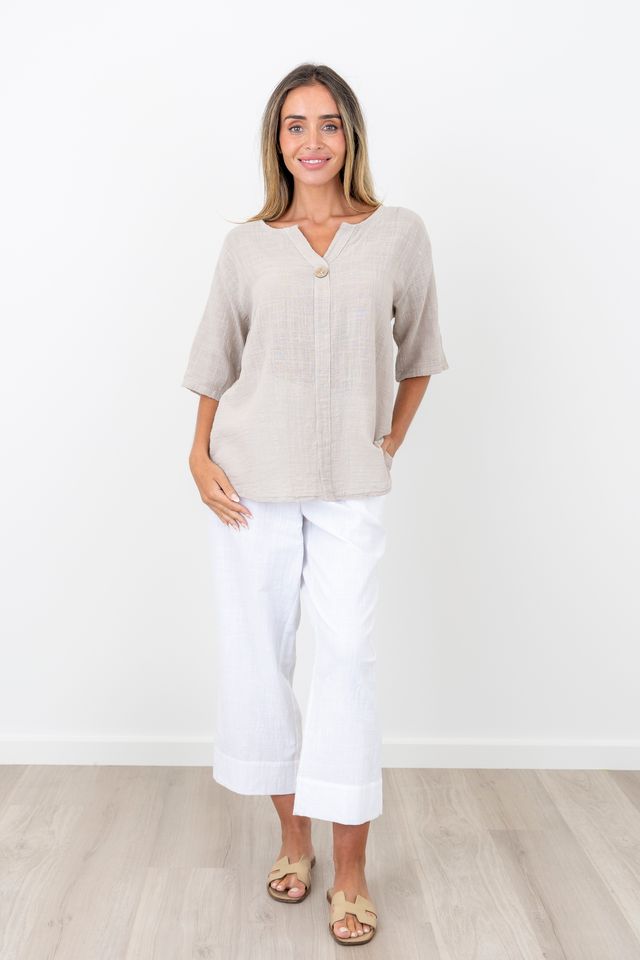 Renoma Donna Button Top 3331.57