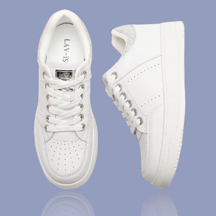 Lavish Leather Bling Heel Runner - LVRUNLT