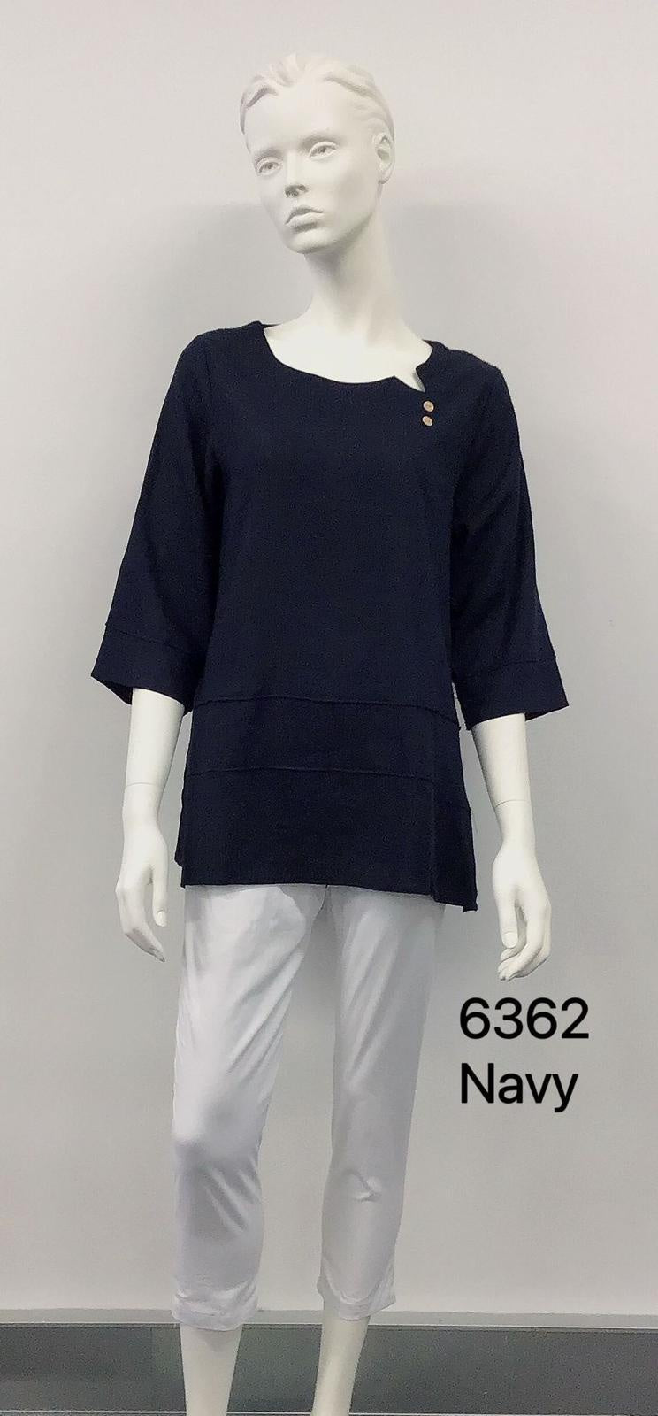 Hourglass  3/4 Sleeve Top 6362