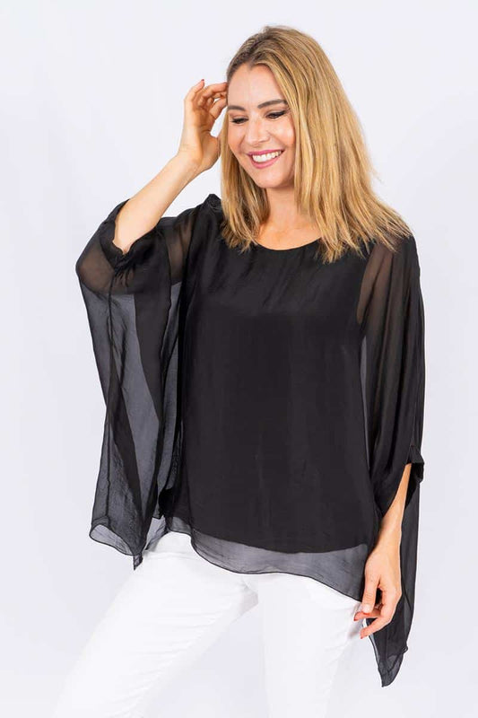 Italian Closet Allegra Silk Top