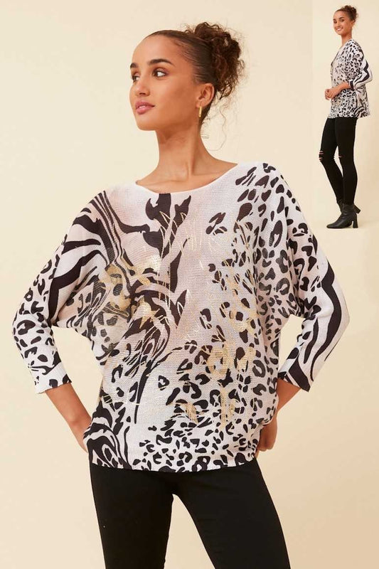Caroline Morgan Printed Knit KP523957