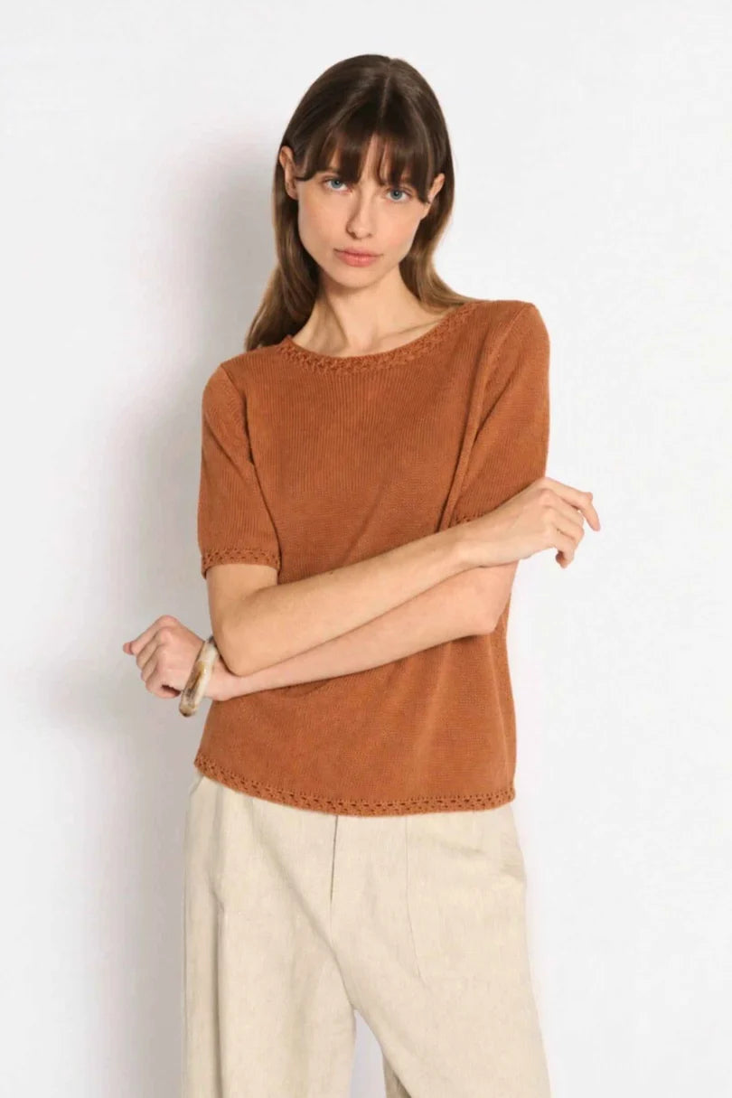 Little Lies Olivia Trim Tee K26081204