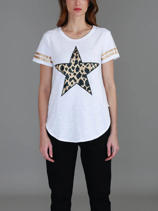 3RS Story Ava Leopard Star Tee 1530-9047