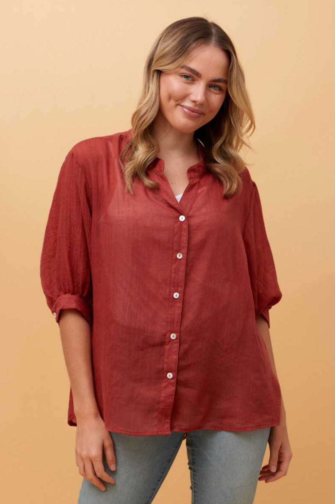 Caroline Morgan Button Back Shirt T511586