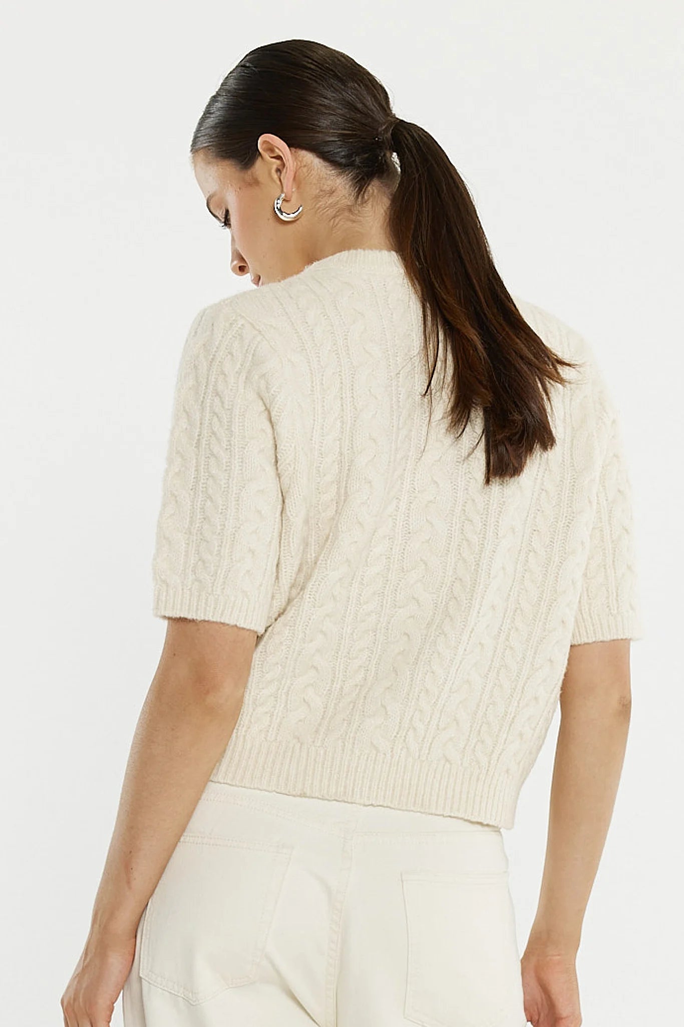 Sass Gia Cable Cardi 20455