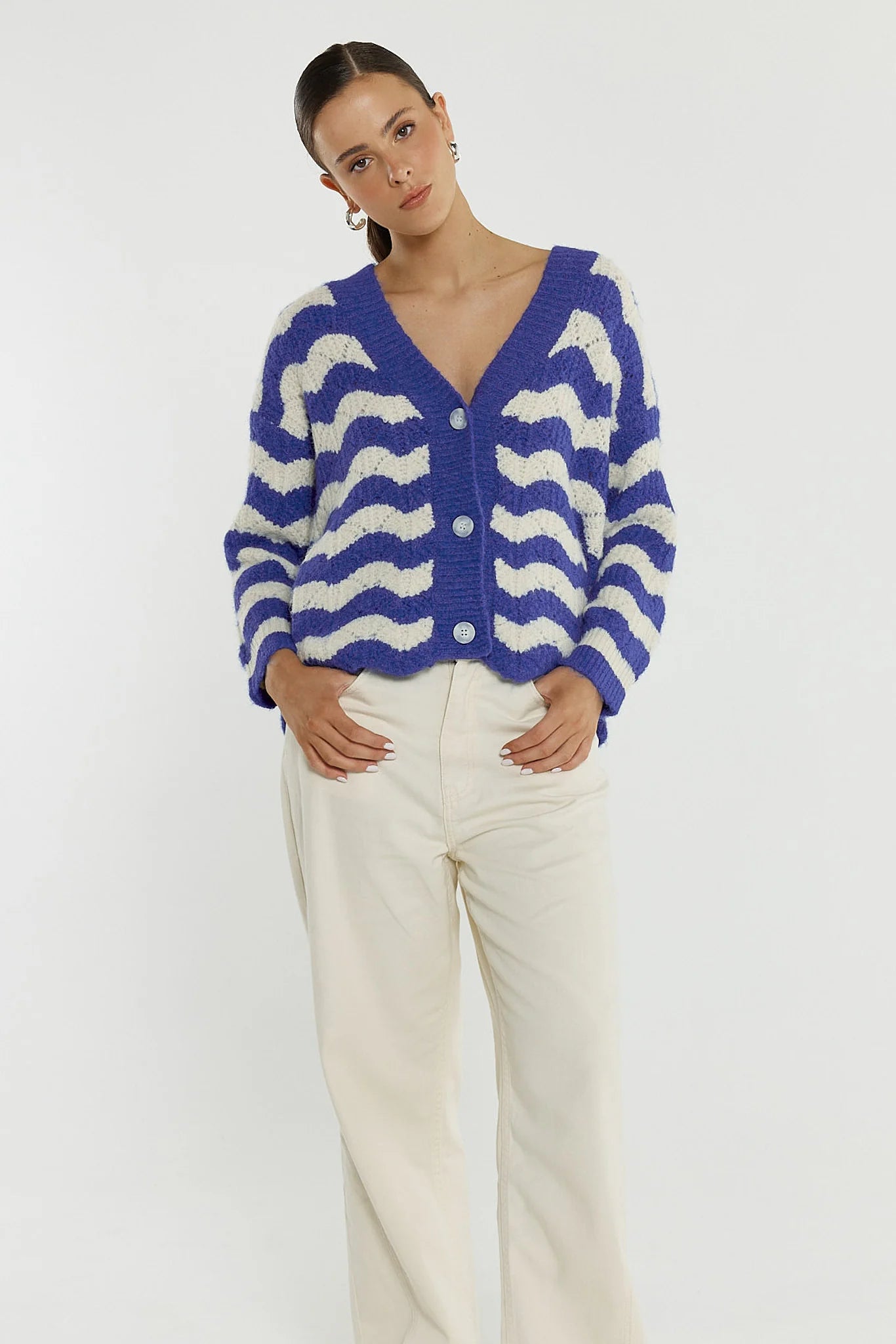 Sass Etta Stripe Cardi 20527
