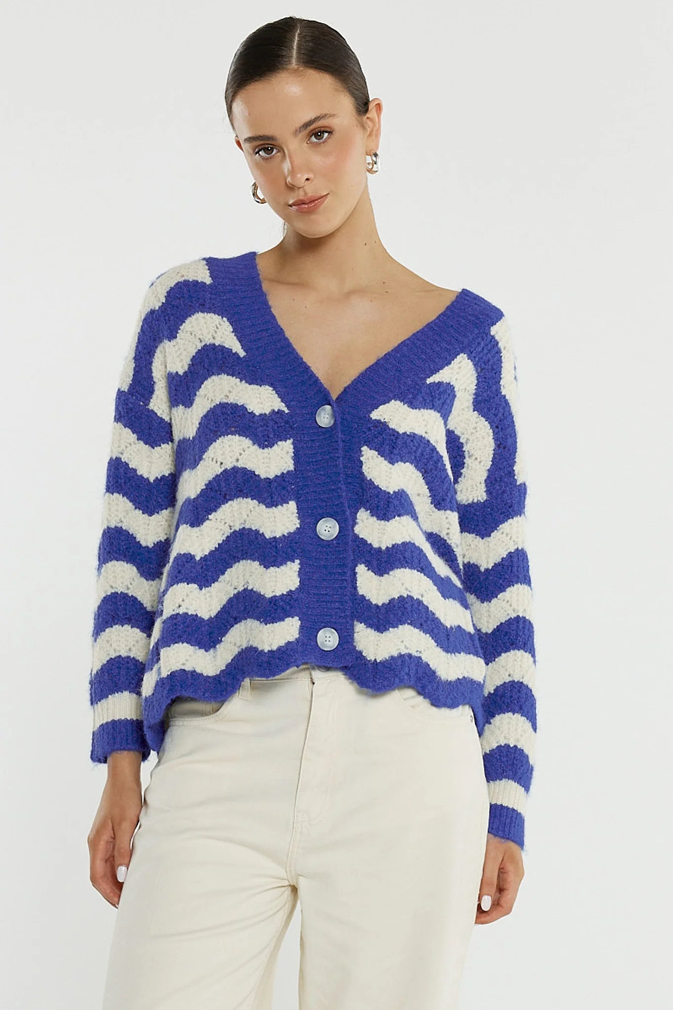 Sass Etta Stripe Cardi 20527