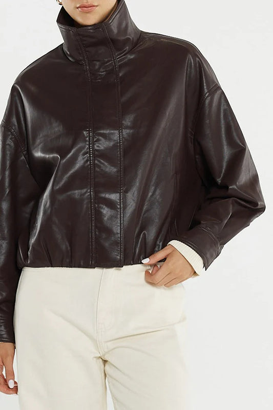 Sass Jude Leather Bomber 20621