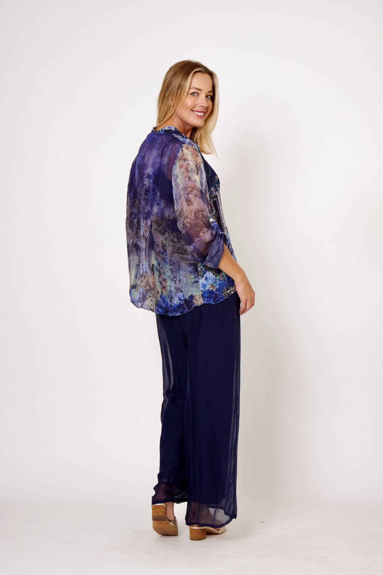 La Strada Silk Blended Pants LSP21-255A