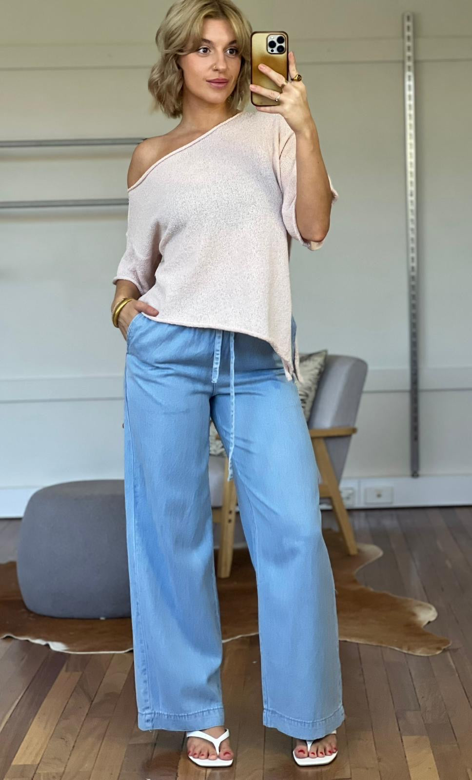 Country Denim Lila Drawstring Pant CGJ1722