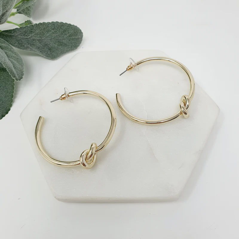 LillyCo Hoop Knot Earrings 302