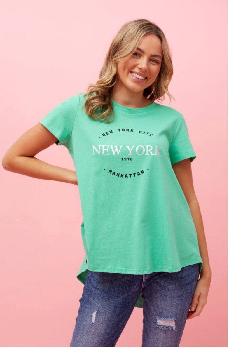 Caroline Morgan graphic print t-shirt T513157