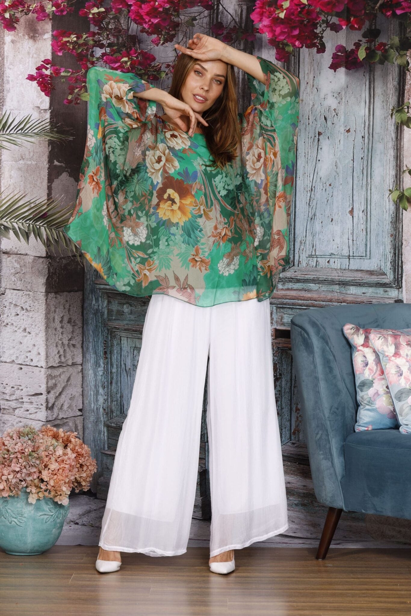 La Strada Silk Blended Pants LSP21-255A