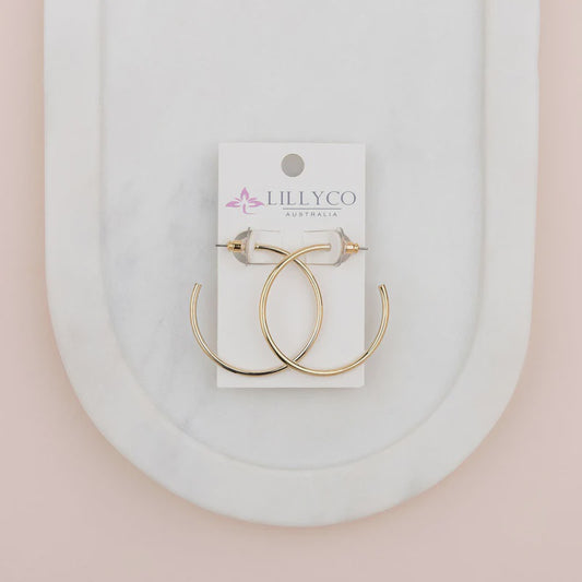 LillyCo Thin Hoop Earrings 339