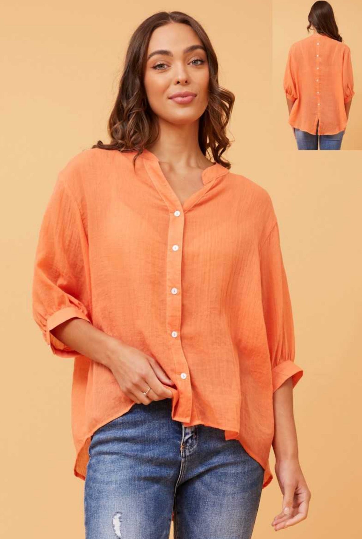 Caroline Morgan Button Back Shirt T511586