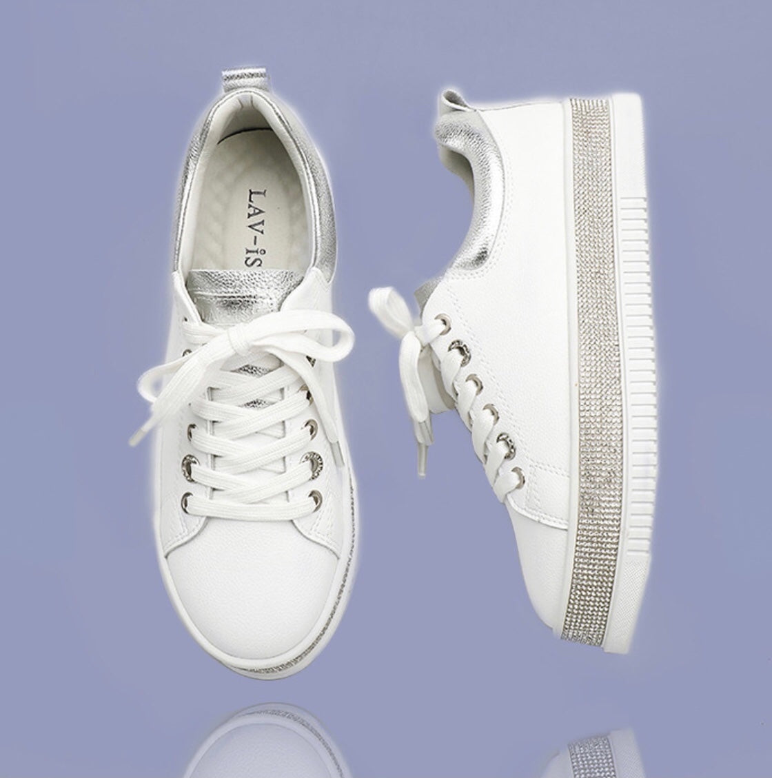 Lavish LVSNKLUX Luxury Crystal Sneakers