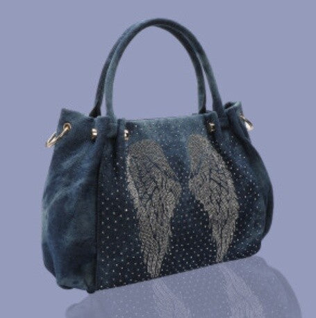 Lavish Angel Wing Diamante Tote Bag YXANGEL