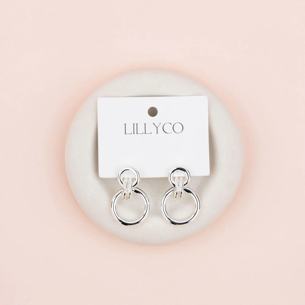 LillyCo  Double Ring Earrings 392E