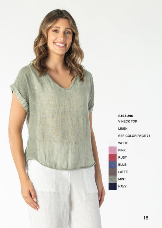 Renoma V Neck Top S493.396