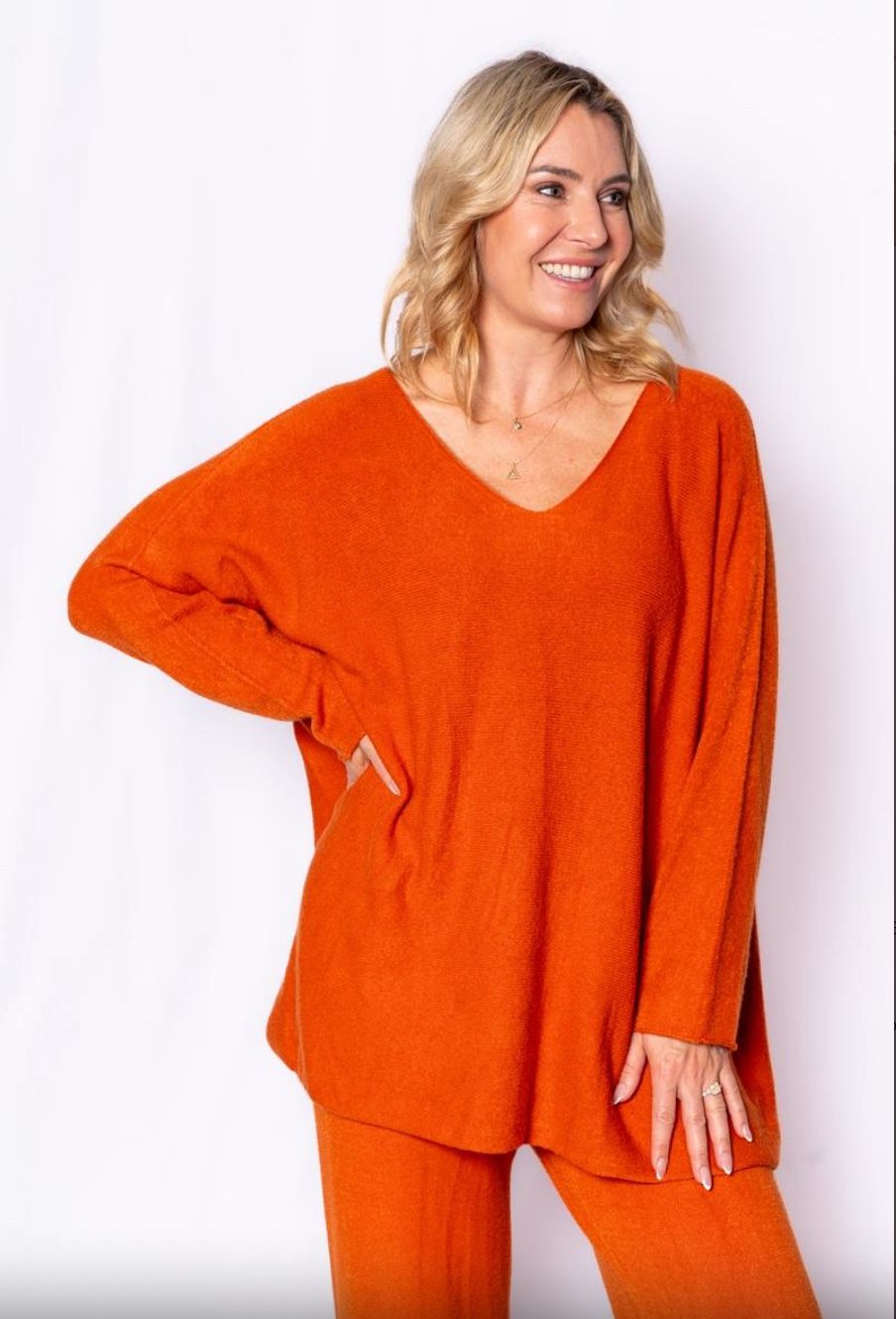 Italian Closet Kally Soft V Neck Sweater 27727