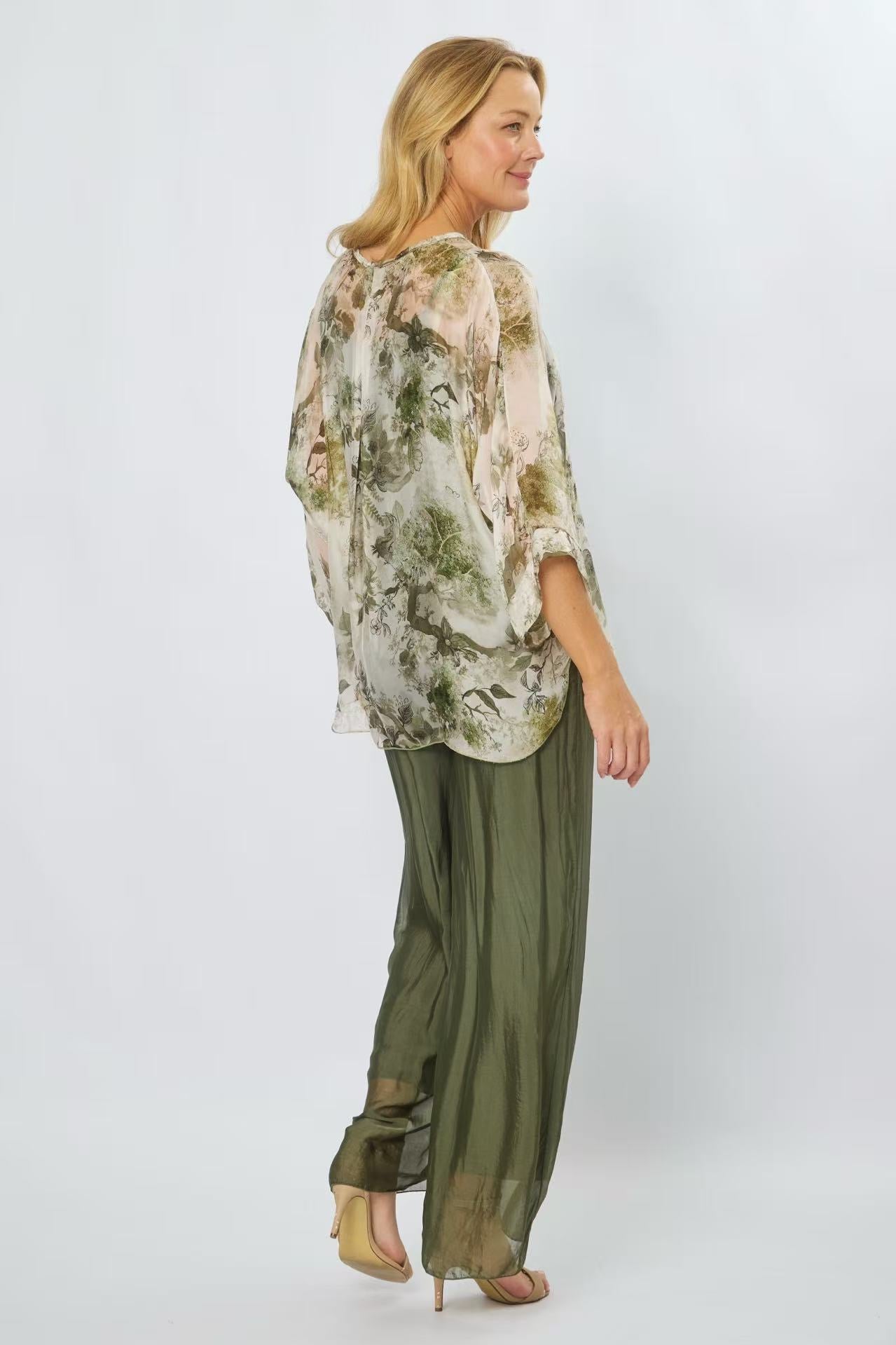 La Strada Silk Shirt LSS25-122C