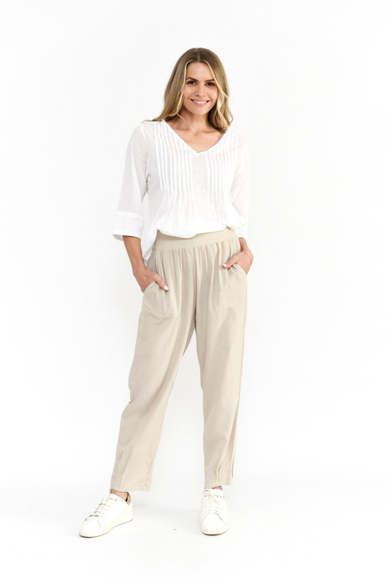 One Summer Pippa Linen Pants DW132J