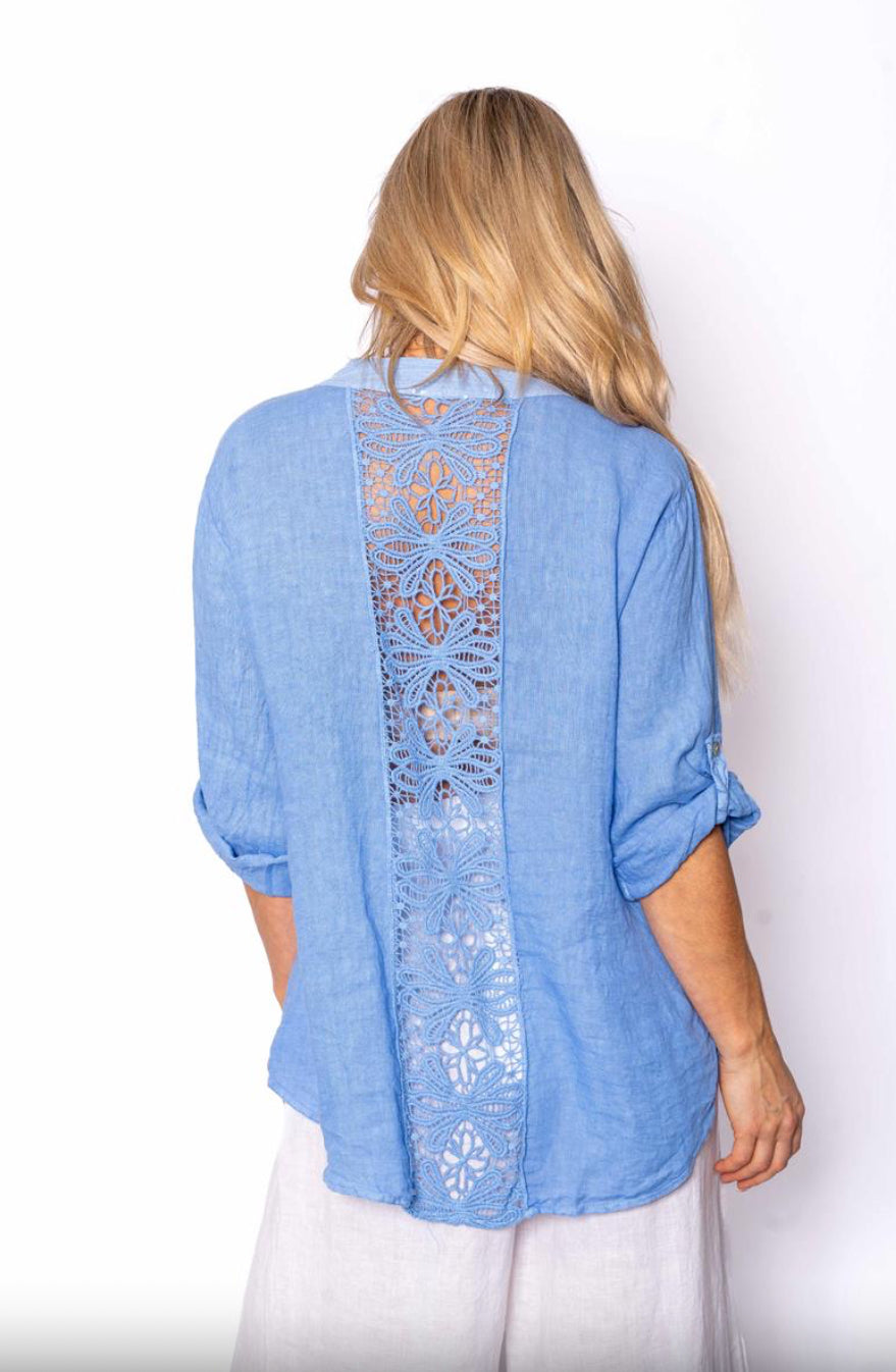 Italian Closet Alara Lace Detail Top