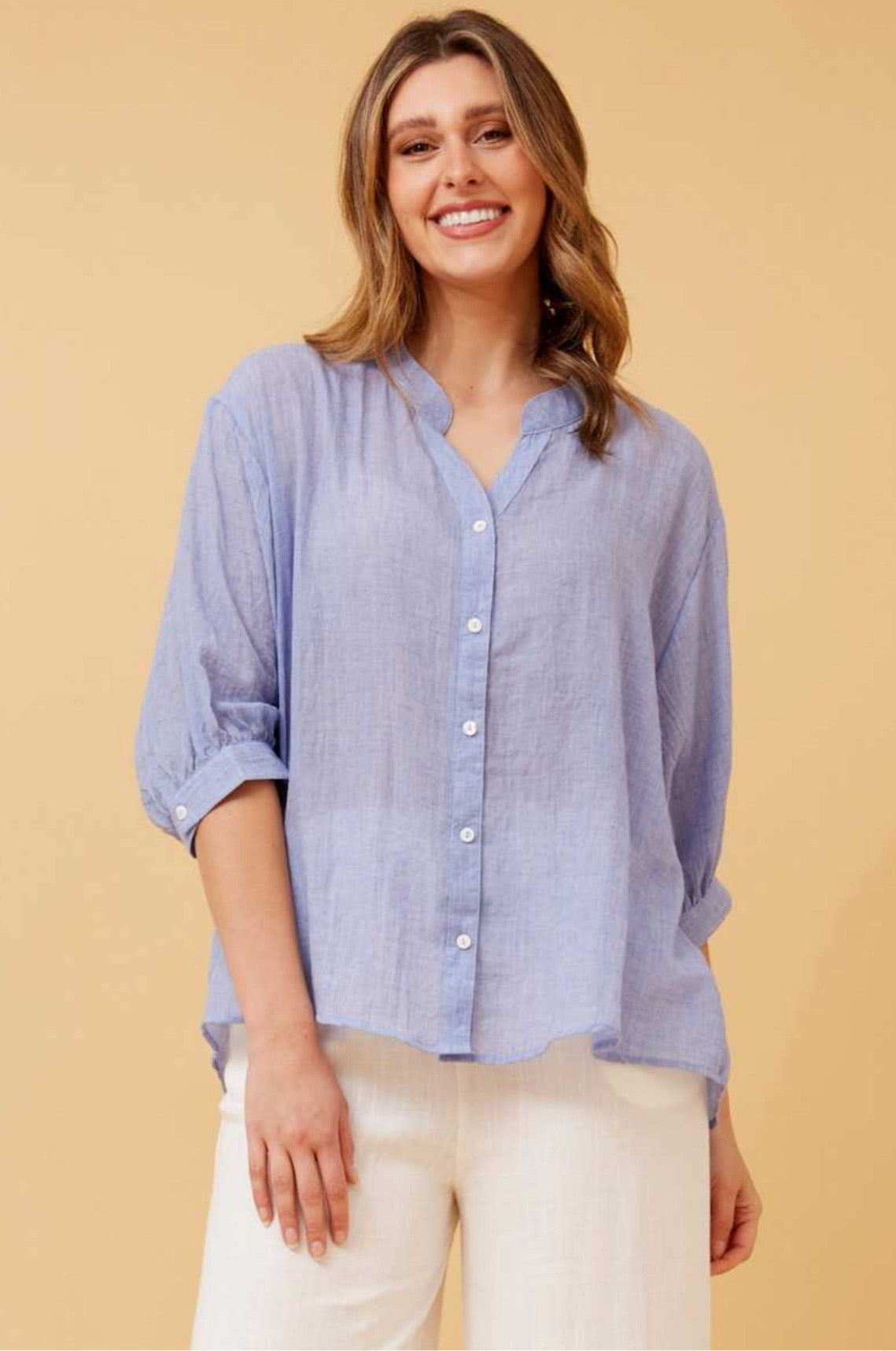 Caroline Morgan Button Back Shirt T511586