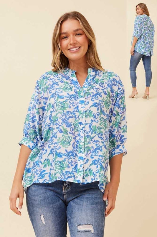Caroline Morgan Printed Shirt T523183