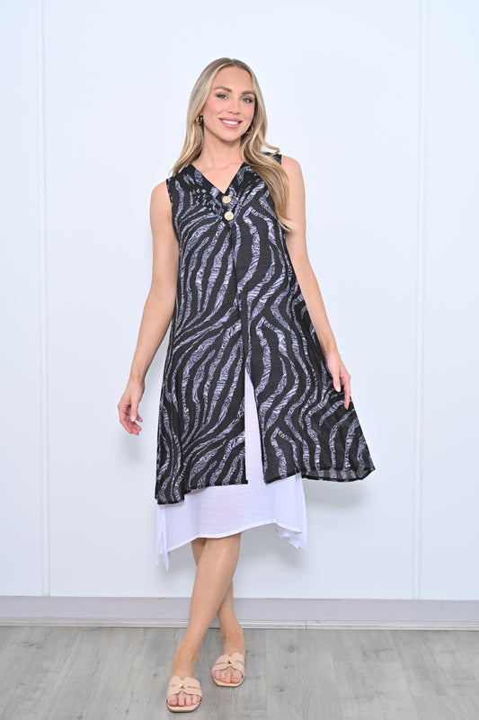 La Mode Print Dress LA2408