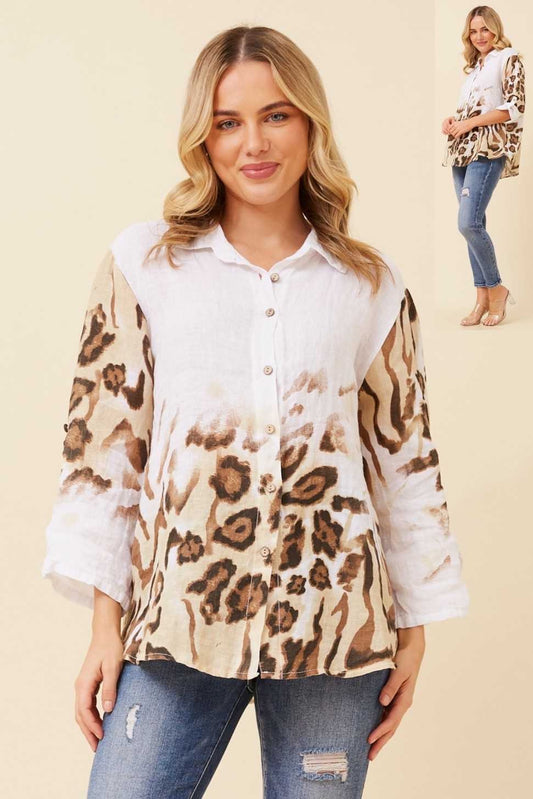 Bottega Moda Animal Print Shirt T522877