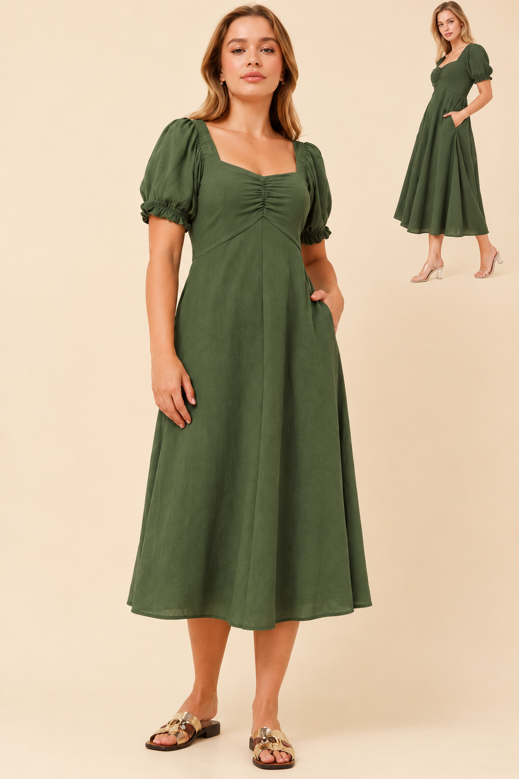 Caroline Morgan short sleeve dress D512961