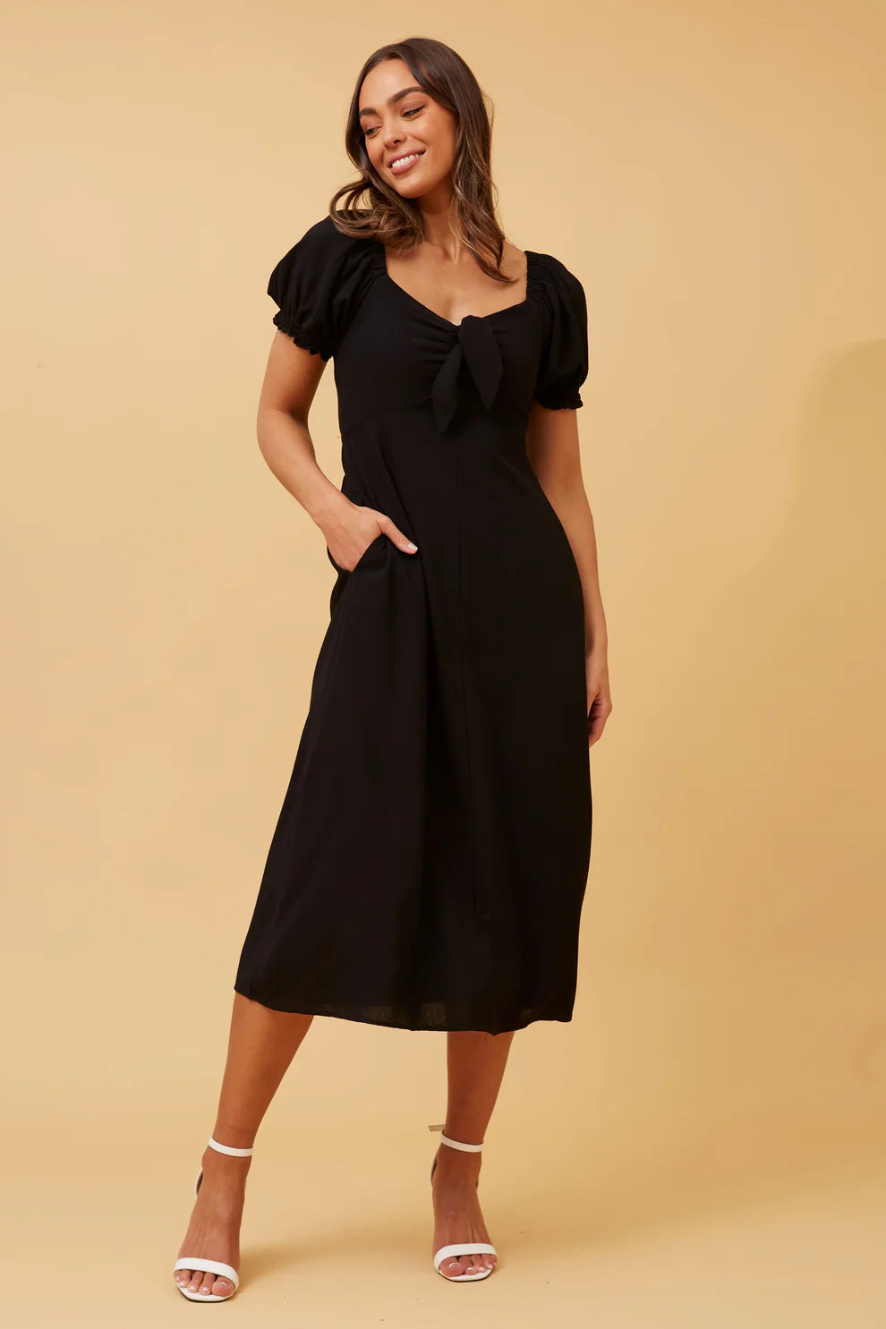 Caroline Morgan short sleeve dress D512961
