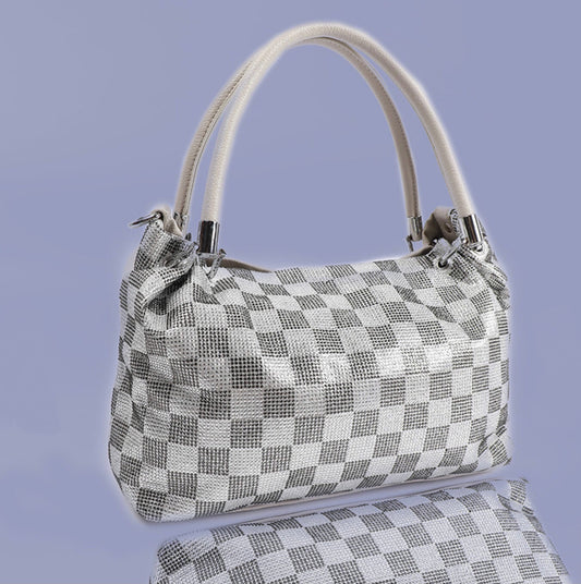 Lavish Checkered Tote Bag