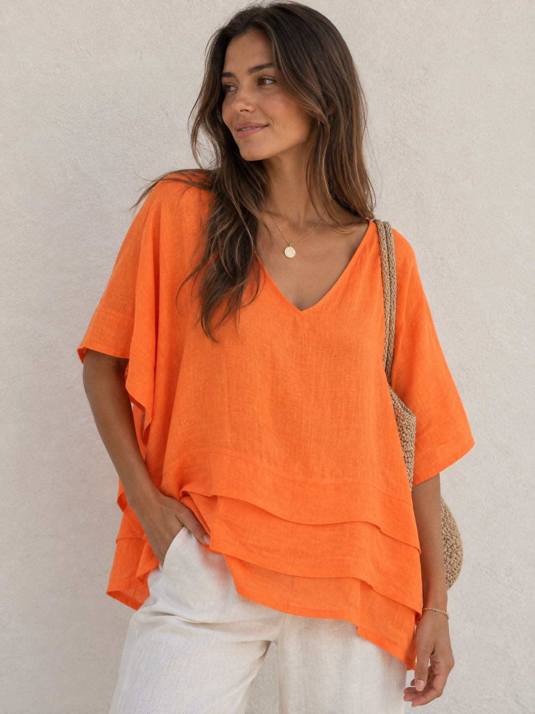 Wednesday Lulu Linen Top 26670