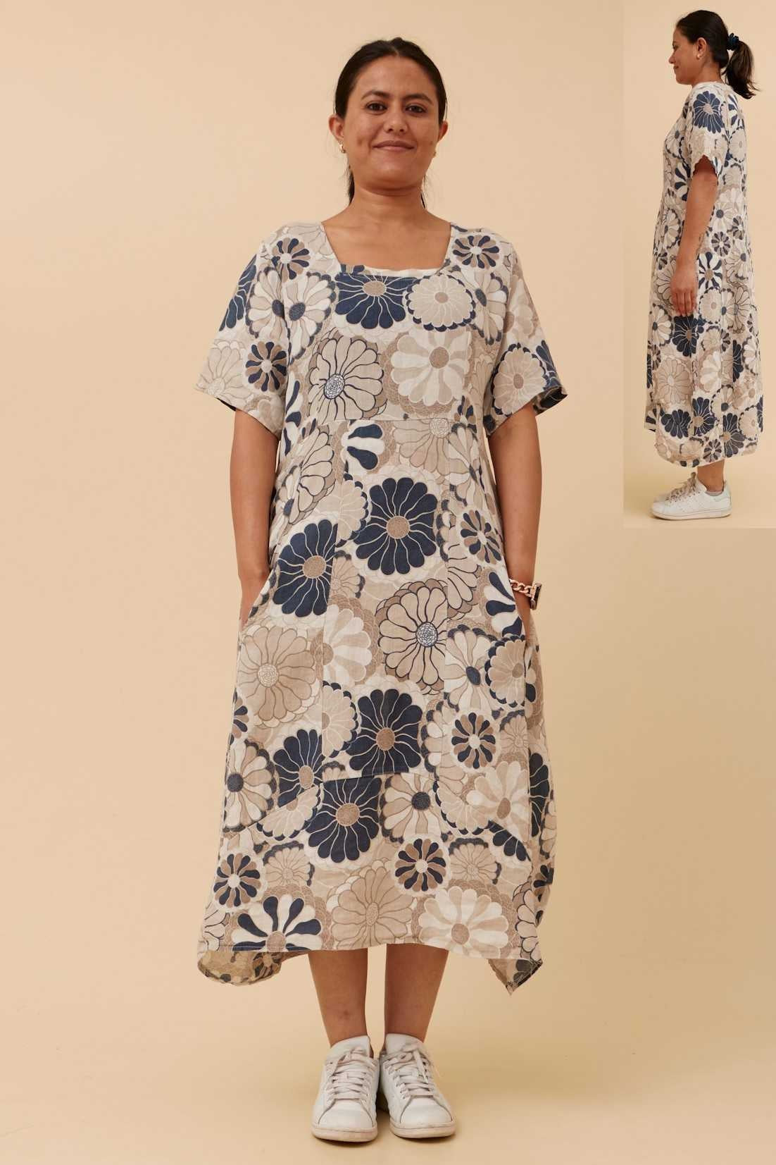 Bottega Moda Floral Print Dress D523038