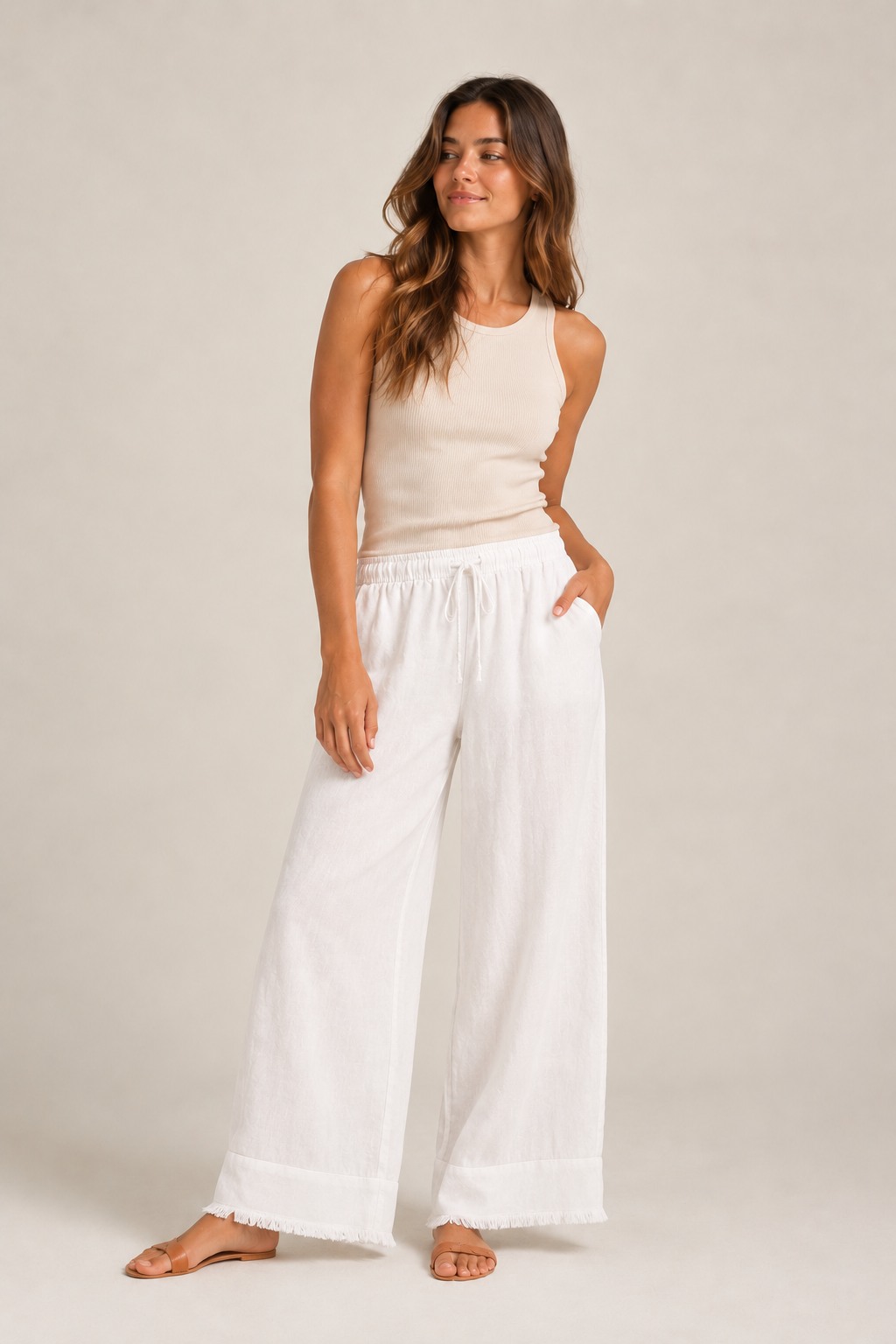 Wednesday Lulu Linen Pants 26612