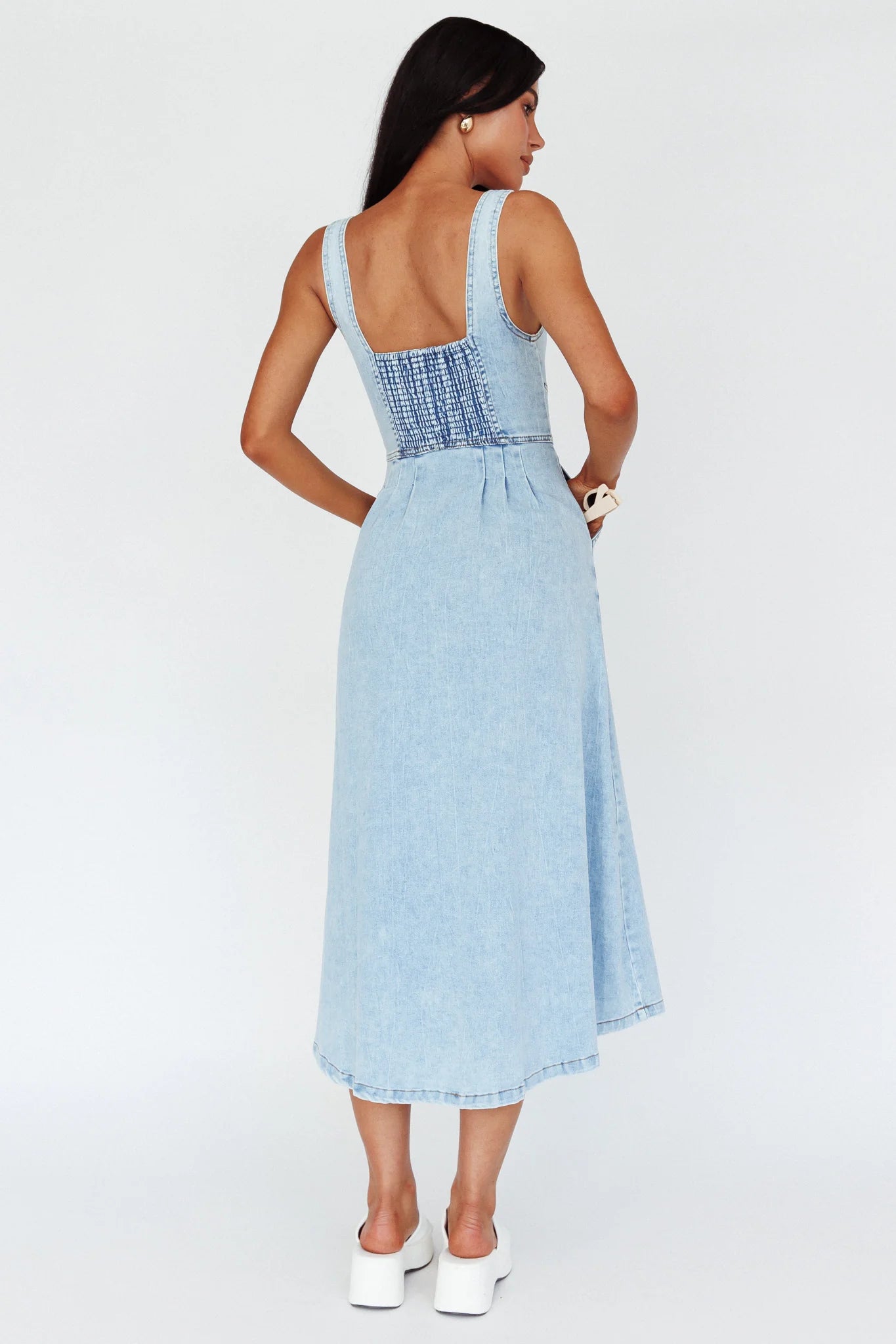 Indikah Denim Dress CM6178